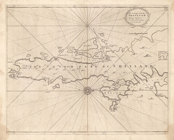 Capt. Greenvile Collins, The South Part of the Isles of Shetland, 1785