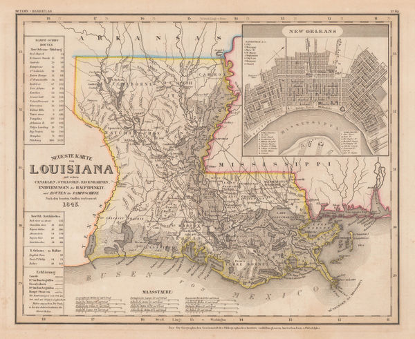 Joseph Meyer, Louisiana and New Orleans, 1845