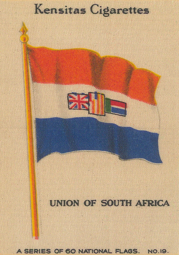 Kensitas Cigarettes, Flags - South Africa, Union of South Africa, 1920 c.