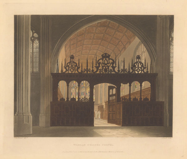 Rudolph Ackermann, Oxford University - Wadham College, 1813