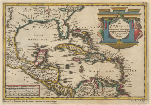 Pieter van der Aa, West Indies and Central America, 1707