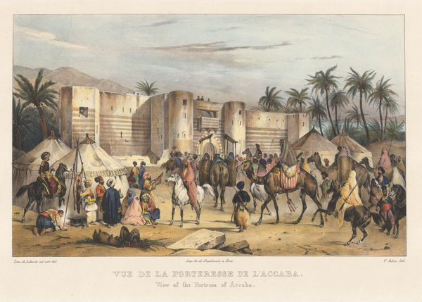 Leon de Laborde, Holy Land - Aqaba Fortress, 1839