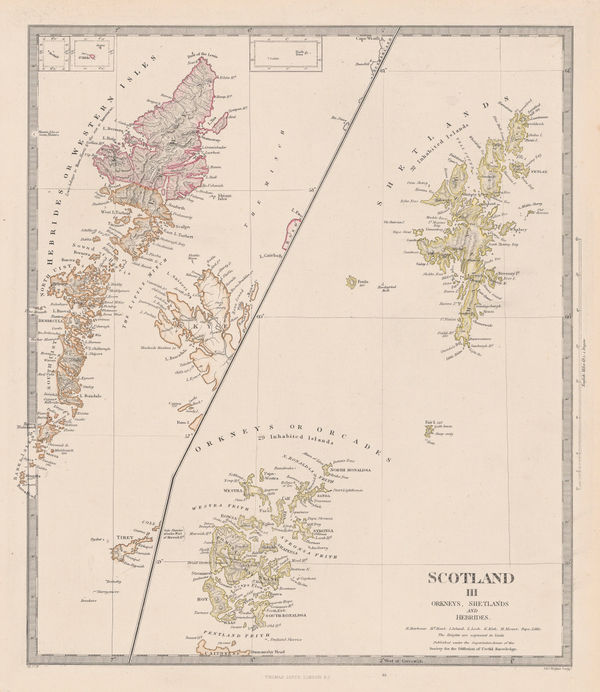Letts & Son, Orkney, Shetland & Hebrides, 1880 (c.)