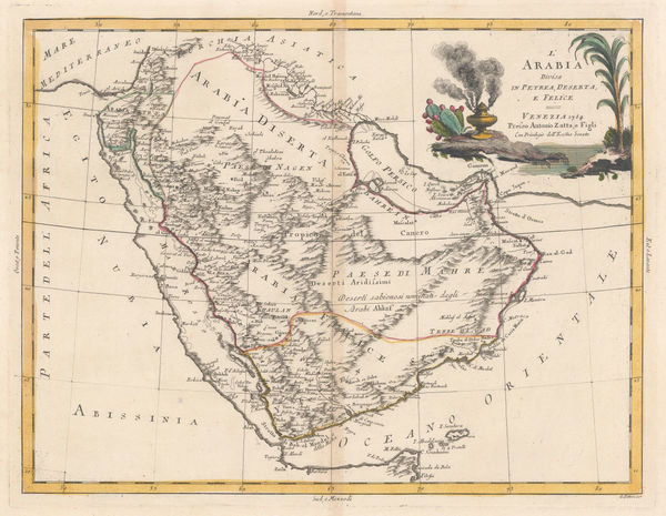 Antonio Zatta, L'Arabia, 1784