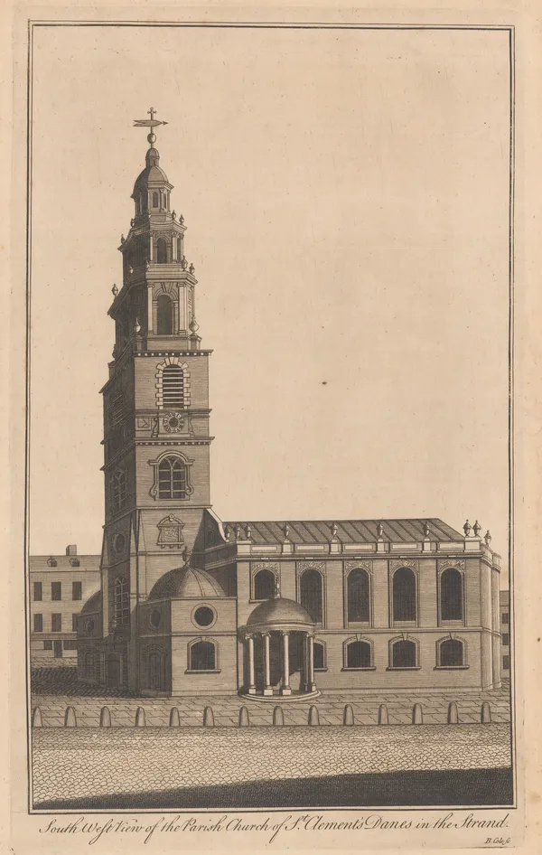 John Stow, London - St. Clement Danes in the Strand, 1755