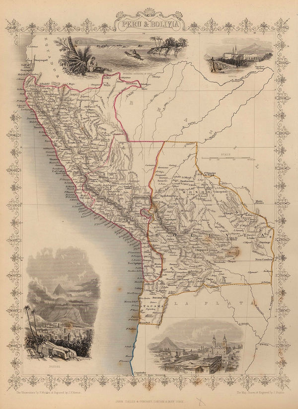 John Tallis, Peru and Bolivia, 1851
