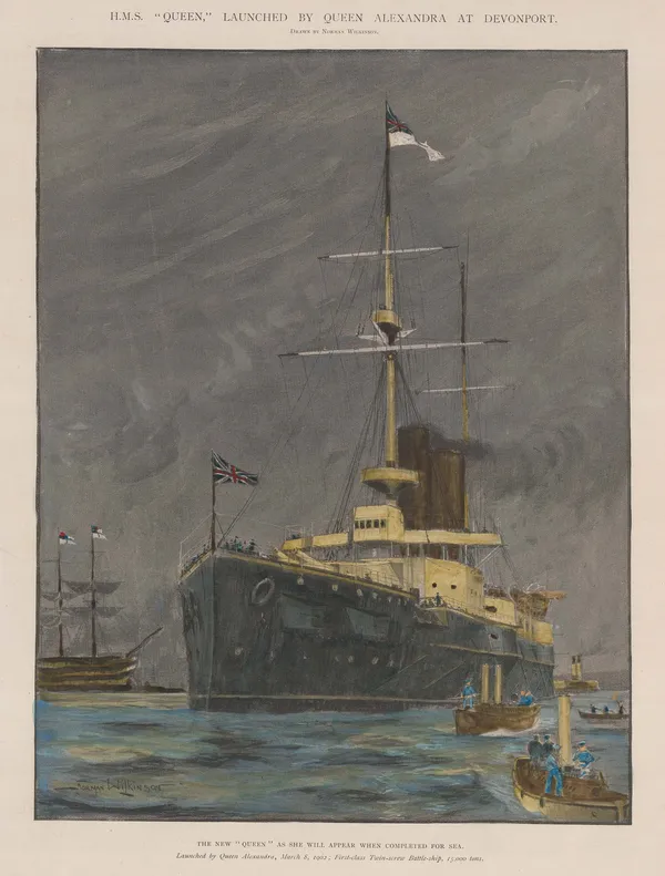 Illustrated London News (ILN), Royal Navy - HMS Queen, 1902