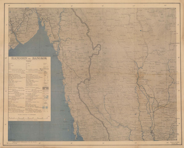 War Office, Yangon (Rangoon) to Bangkok, 1945