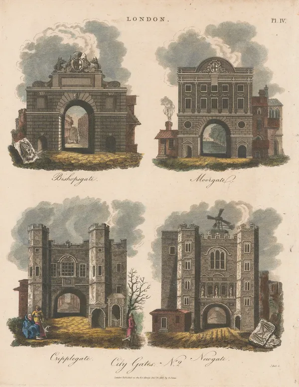 John Wilkes, London - City Gates, 1815