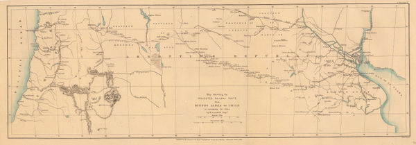 Royal Geographical Society (RGS), Projected railway route from Buenos Aires to Chile, 1873