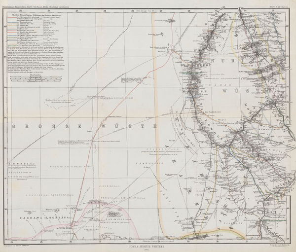 Justus Perthes, Sudan & the Sahara, 1861