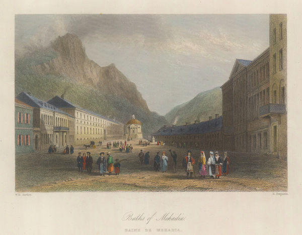 William Bartlett, Romania - Mehadia, 1840 c.