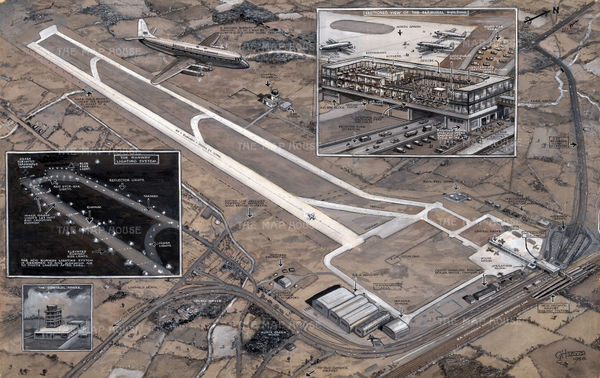 George Horace Davis, As It Will Be - London's New Airport at Gatwick, which was to be opened by the Queen on June 9, 1958