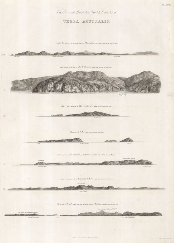 Matthew Flinders, Views of Queensland and the Torres Strait coast, 1814
