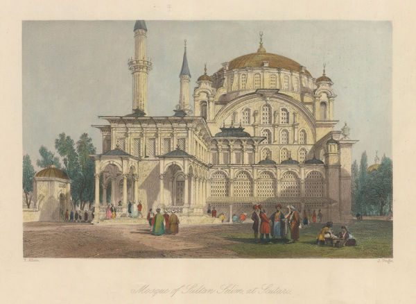 Thomas Allom, Turkey - Iskudar/Scutari, Mosque of Sultan Selim, 1840 c.
