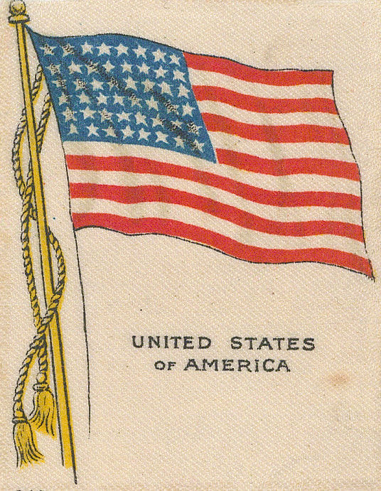 BDV Cigarettes, Flags - USA, 1920 c.