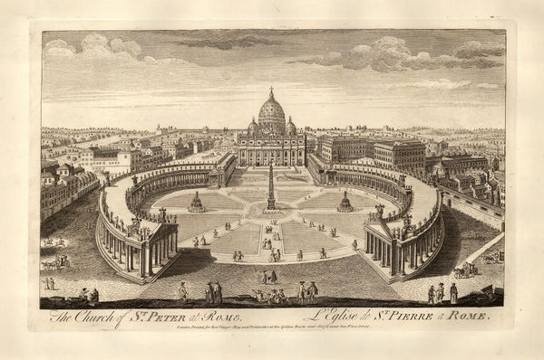 Robert Sayer, Italy - Rome, St Peter's Basilica, 1774