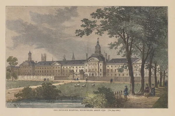 Old & New, London - Bedlam Hospital, Moorfields, 1880 c.