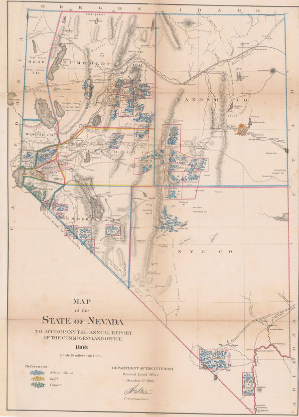 General Land Office (GLO), Nevada, 1866