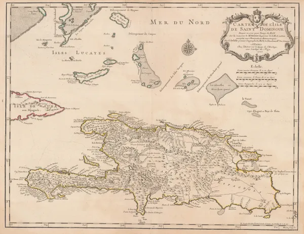 Philippe Buache, Haiti & the Dominican Republic, 1745