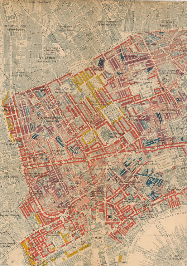 Charles Booth, West Central London, 1900