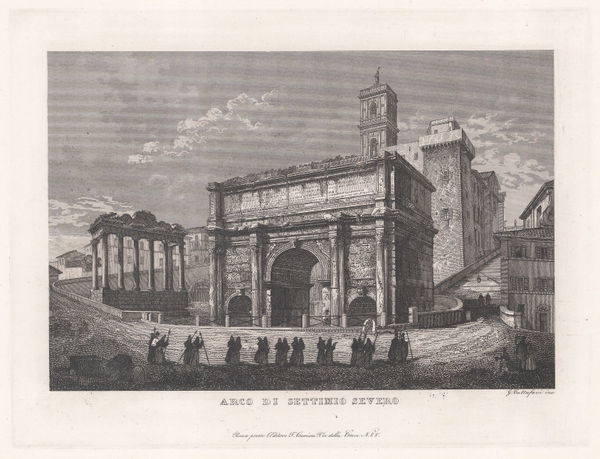 Gaetano Cottafavi, Italy - Rome, Forum, 1843