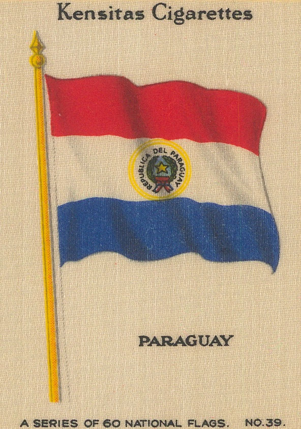 Kensitas Cigarettes, Flags - Paraguay, 1920 c.