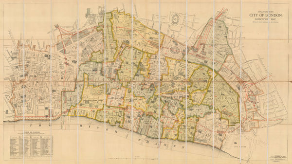 W.H. & L. Collingridge, Collingridge's City of London Directory Map, Shewing the Latest Improvements and Alterations, 1890 (c.)