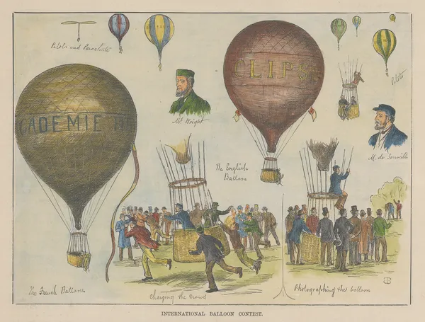 Illustrated Sporting and Dramatic News (ISDN), Ballooning - International Balloon Contest, 1880
