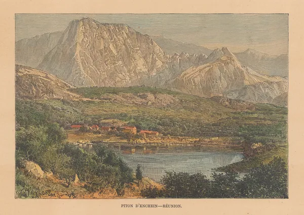 Jean Jacques Élisée Reclus, Reunion Island - Piton d'Enchein, 1894