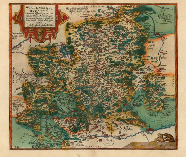 Abraham Ortelius, Wurtemburg, 1592