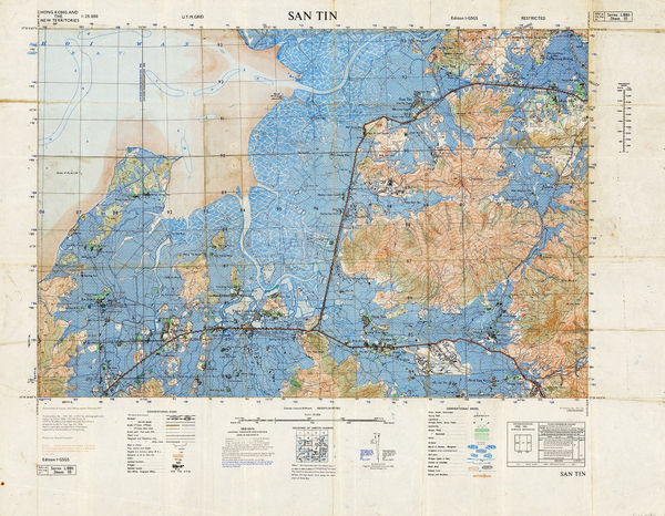 Geographical Section, General Staff (GSGS), San Tin, 1957