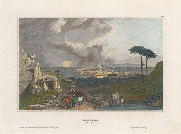 Hermann Meyer, Italy - Sicily, Syracuse, 1836