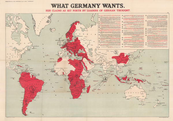 Edward Stanford, What Germany Wants, 1916