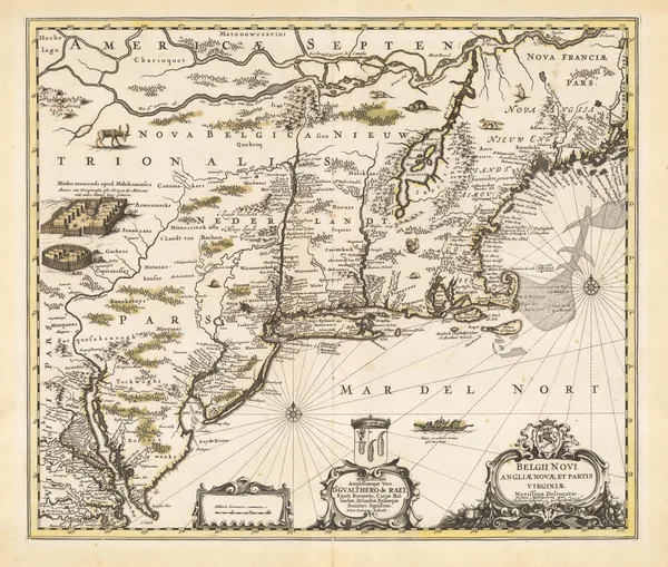 Valk & Schenk, New England, 1694 c.