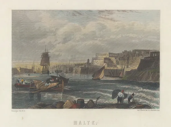 Conrad Malte-Brun, Malta - Valetta, 1855