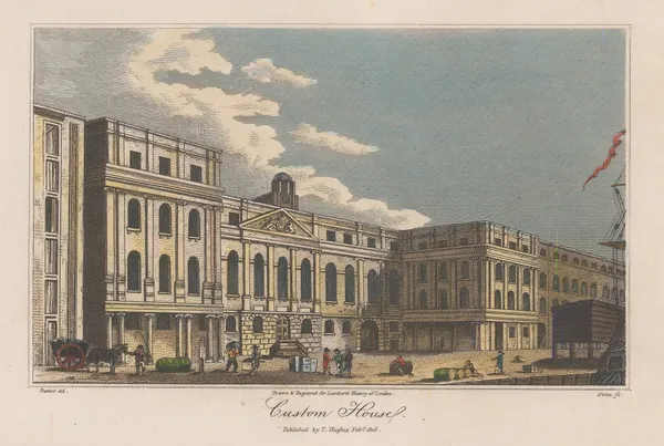 Thomas Hughs, London - Custom House, 1806
