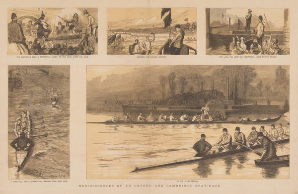 The Graphic Magazine, Rowing - Oxford and Cambridge Boat Race, 1884