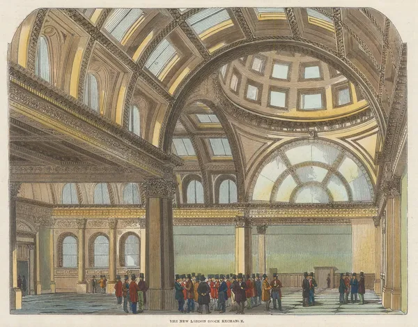 Illustrated London News (ILN), London - Stock Exchange, 1854