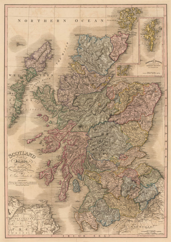 William Faden, Scotland with its Islands, 1813