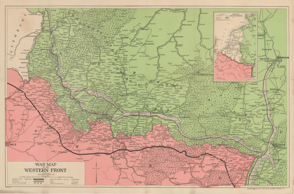 Alexander Gross, War Map of the Western Front, 1940 c.