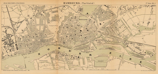 A. Simon, Port of Hamburg, 1889