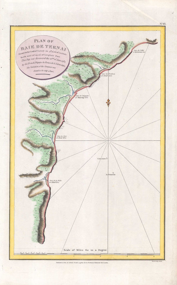 Jean Francois de La Perouse, Bay of Terney, Siberia, 1798