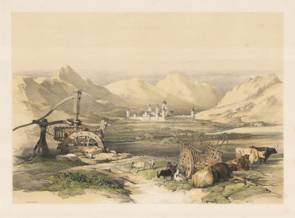 David Roberts, Spain - Madrid, El Escorial, 1837
