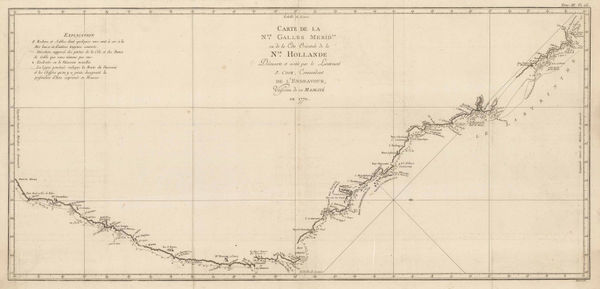 Capt. James Cook, James Cook's Map of New South Wales & Queensland, 1774