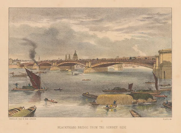 John Cassell, London - Blackfriars Bridge, 1883 c.