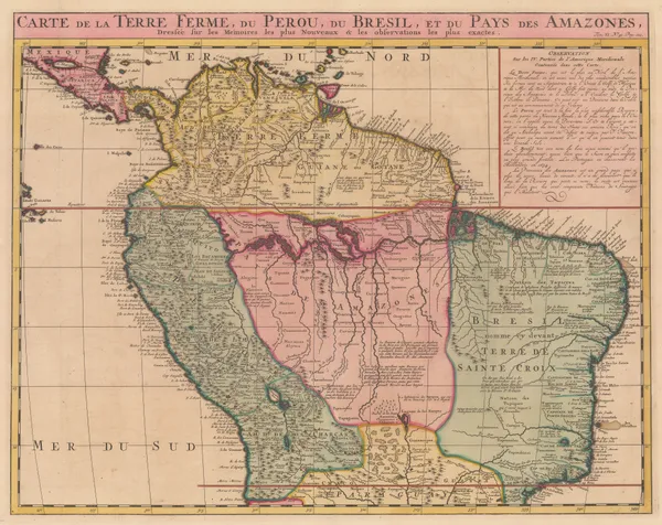 Henri Chatelain, Northern half of South America, 1719