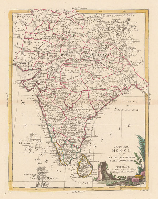 Antonio Zatta, Stato del Mogol, 1785