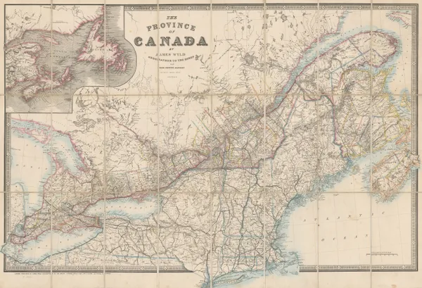 James Wyld, The Province of Canada, 1860 c.