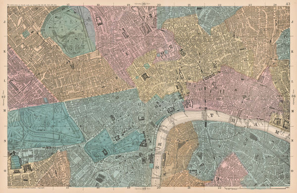 George W. Bacon, Central London, 1886